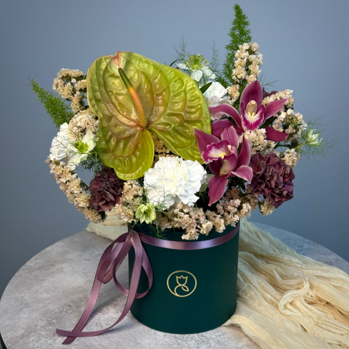 Цветы в коробке Экзотика 