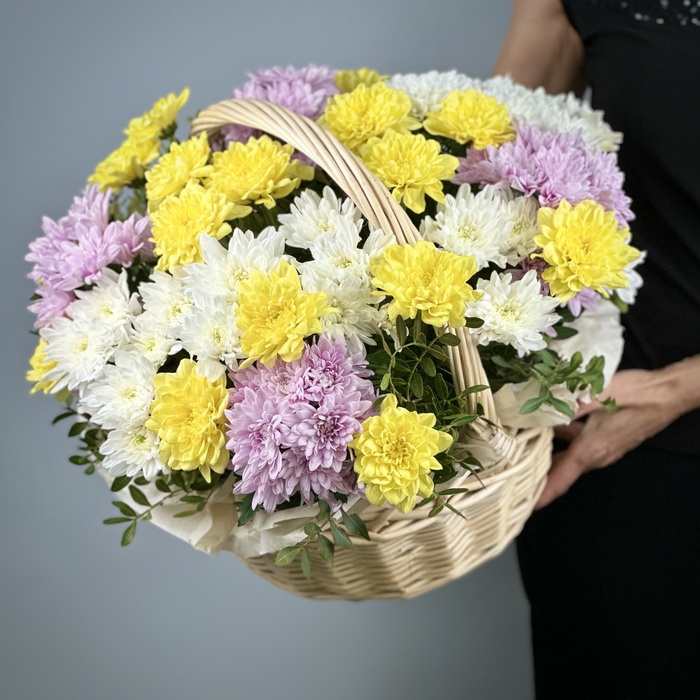 Цветы в корзине Сюрприз