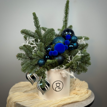 Цветы в коробке Зимняя сказка