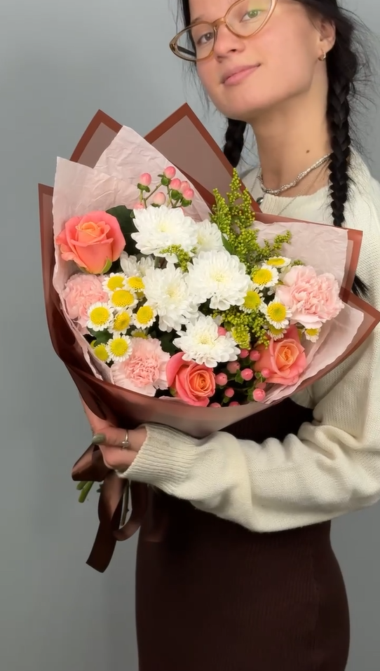 Букет Персиковый тарт