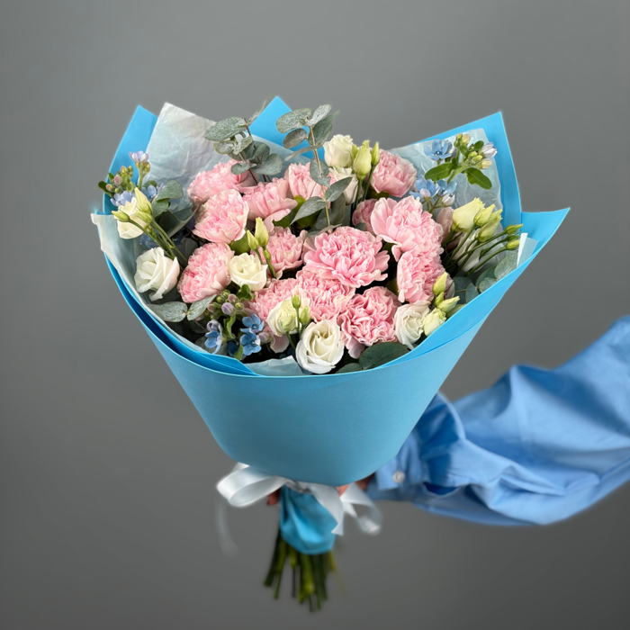 Букет Небо в розовых облаках