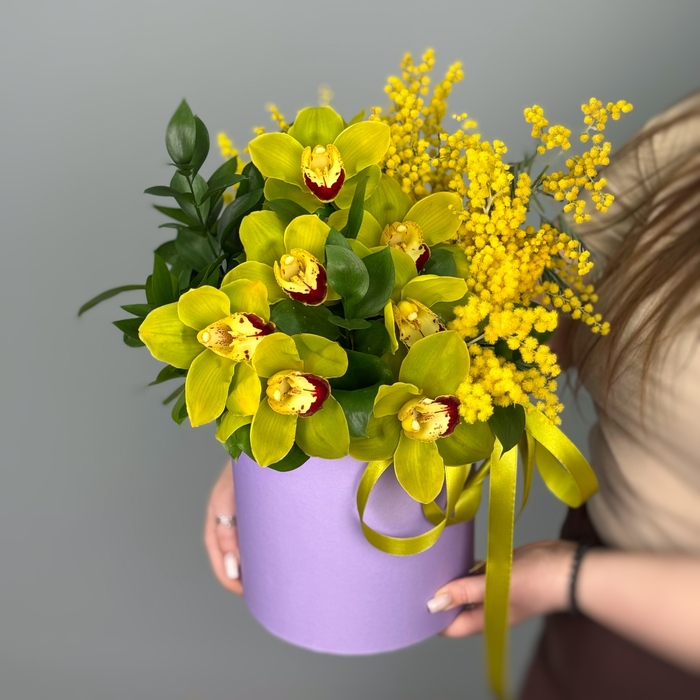 Цветы в коробке Солнечный этюд