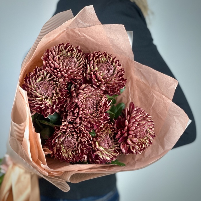 Букет из 1 хризантем Капучино