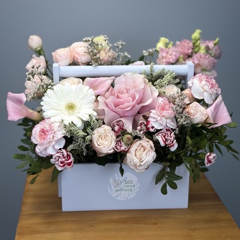 Цветы в ящике Альфина