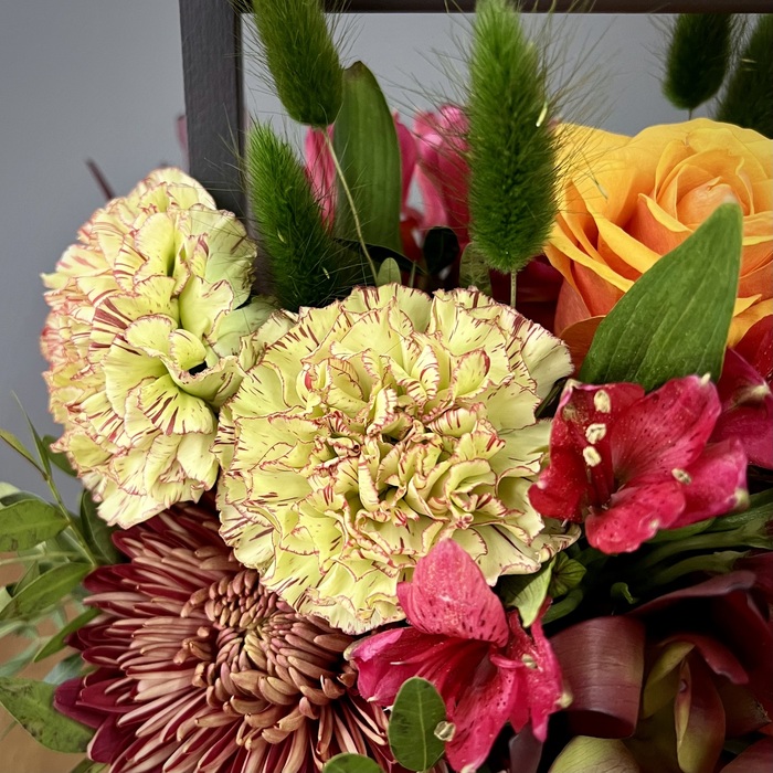 Цветы в ящике Пламя