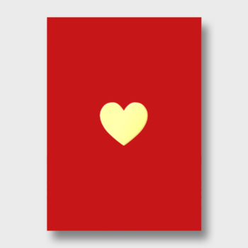Открытка Сердце (формат А6)