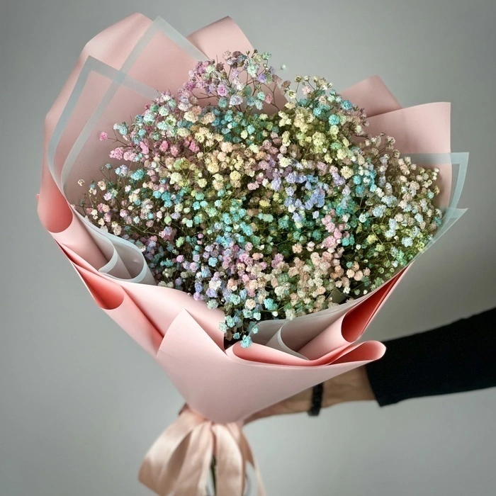 Букет из 7 цветных гипсофил