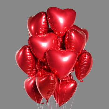 Шары фольгированные сердца (20 шт)