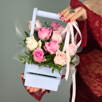 Цветы в ящике Цветочная валентинка №2