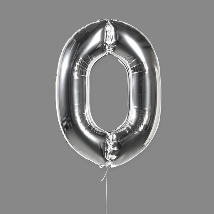 Шар фольгированный серебро "0" Шар фольгированный серебро "0"