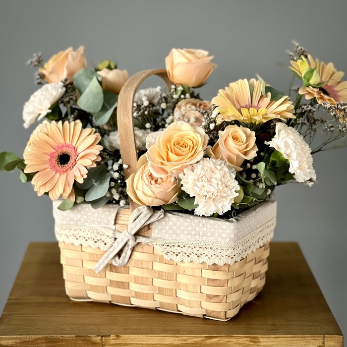 Цветы в корзине Лондон