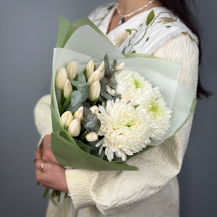 Букет Серебряная прохлада