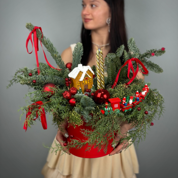 Цветы в коробке Сказка в лесу