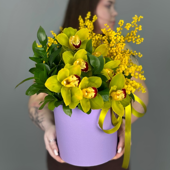 Цветы в коробке Солнечный этюд